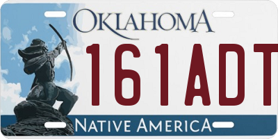 OK license plate 161ADT