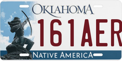 OK license plate 161AER