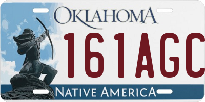 OK license plate 161AGC
