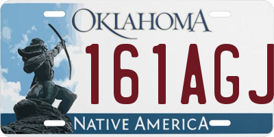 OK license plate 161AGJ