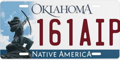 OK license plate 161AIP