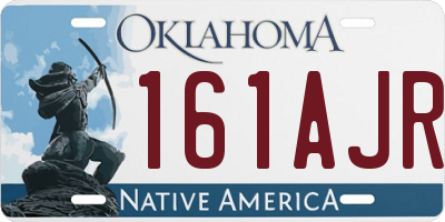 OK license plate 161AJR