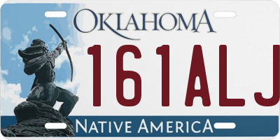 OK license plate 161ALJ