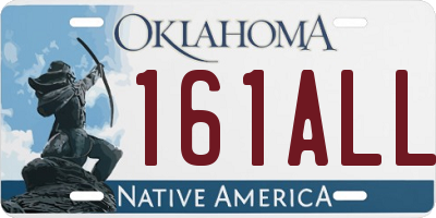 OK license plate 161ALL