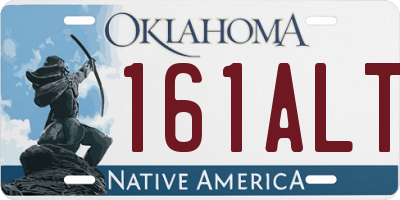 OK license plate 161ALT