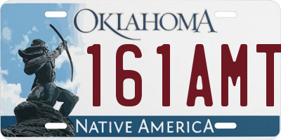 OK license plate 161AMT