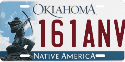 OK license plate 161ANV