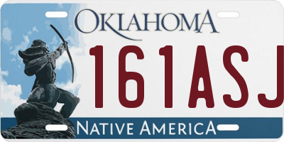 OK license plate 161ASJ