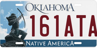 OK license plate 161ATA