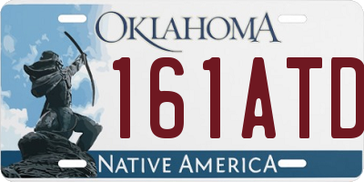OK license plate 161ATD