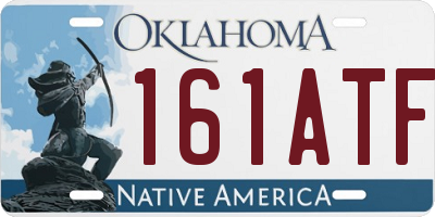 OK license plate 161ATF