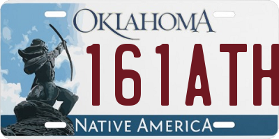 OK license plate 161ATH