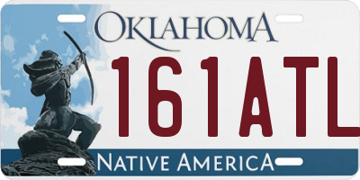 OK license plate 161ATL