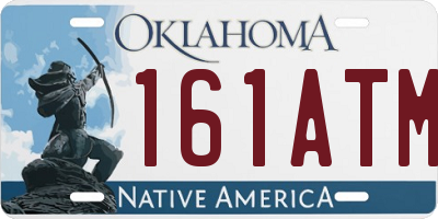 OK license plate 161ATM