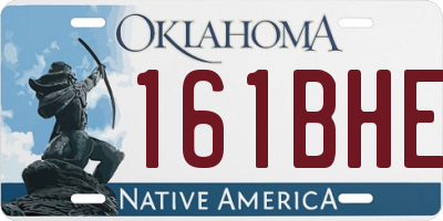 OK license plate 161BHE