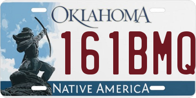 OK license plate 161BMQ