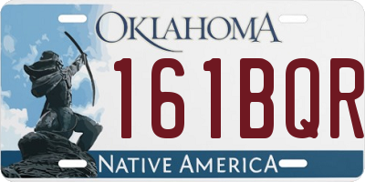 OK license plate 161BQR