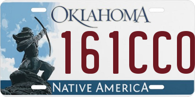 OK license plate 161CCO