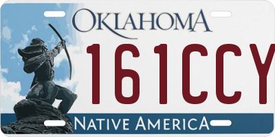 OK license plate 161CCY