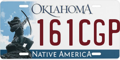OK license plate 161CGP