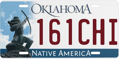 OK license plate 161CHI