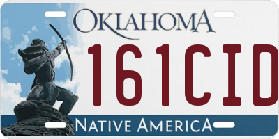 OK license plate 161CID