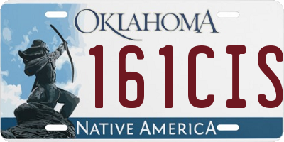 OK license plate 161CIS