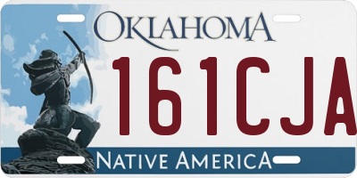 OK license plate 161CJA
