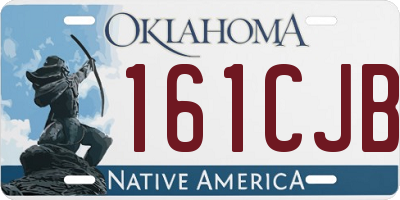 OK license plate 161CJB