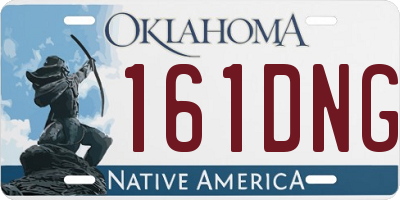 OK license plate 161DNG