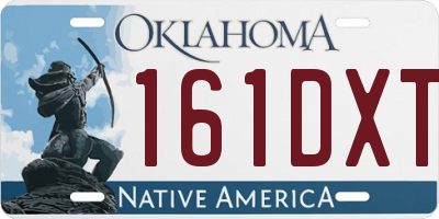 OK license plate 161DXT