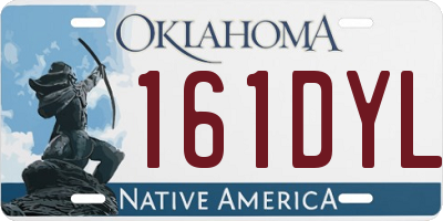 OK license plate 161DYL