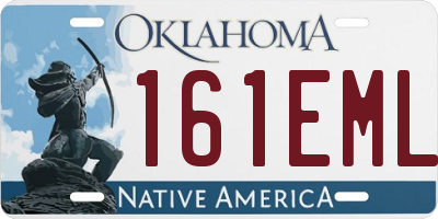OK license plate 161EML