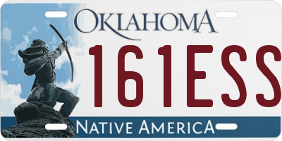 OK license plate 161ESS