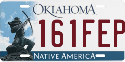 OK license plate 161FEP