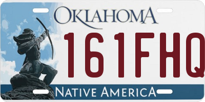 OK license plate 161FHQ