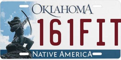 OK license plate 161FIT