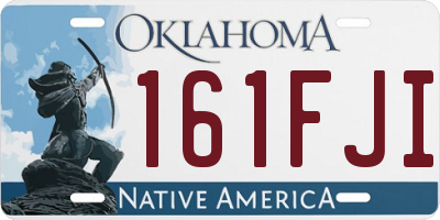 OK license plate 161FJI