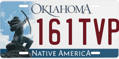 OK license plate 161TVP