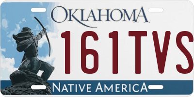 OK license plate 161TVS