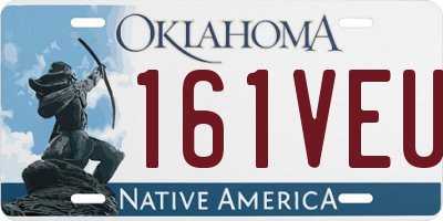OK license plate 161VEU