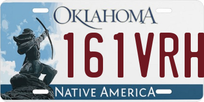 OK license plate 161VRH