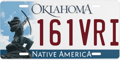 OK license plate 161VRI