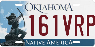 OK license plate 161VRP