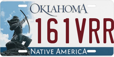 OK license plate 161VRR