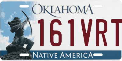 OK license plate 161VRT