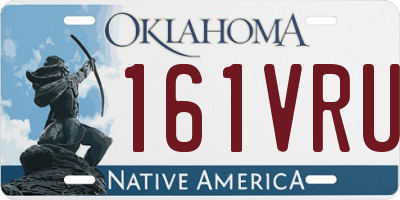 OK license plate 161VRU