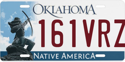 OK license plate 161VRZ