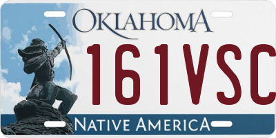 OK license plate 161VSC