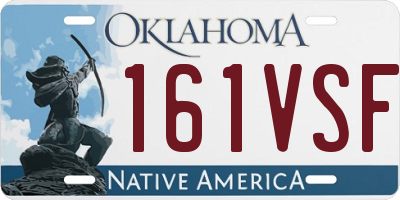 OK license plate 161VSF
